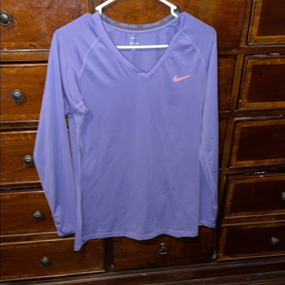 Nike Women's Purple Long Sleeve Top